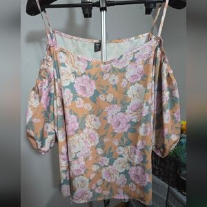 SHEIN Pink and Cream Tank Top